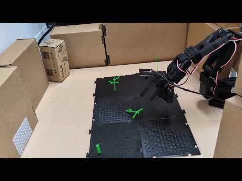 Désherbage robotisé en conditions contrôlées avec le bras S0-101 et ACT