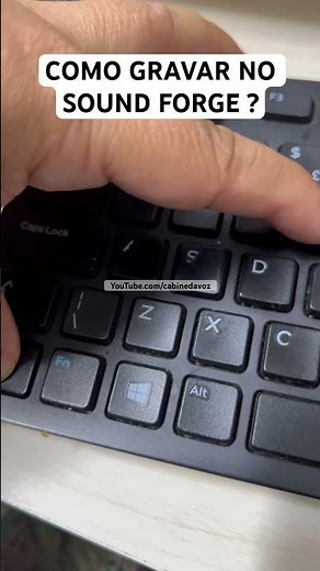 Como gravar no sound forge ? Como colocar o sound forge para gravar voz e instrumentos