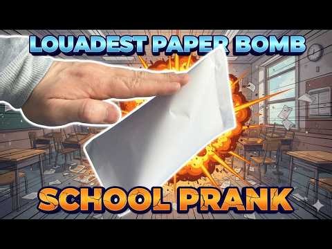 How to Make Noise in Class! 🔊 Easy Paper Popper from Notebook Paper DIY