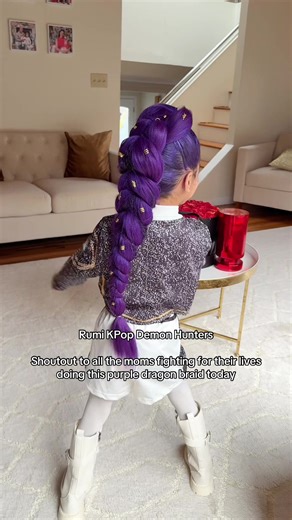 Rumi's Purple Dragon Braid Tutorial for Halloween