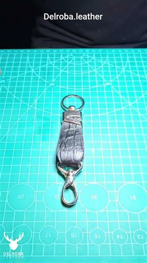 Handmade leather keychain—crafted to last. Order via DM or website. #leathercraft #leather #handmade