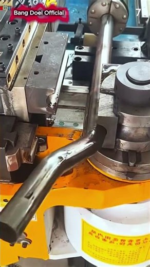 Bending iron using a super strong machine #shorts