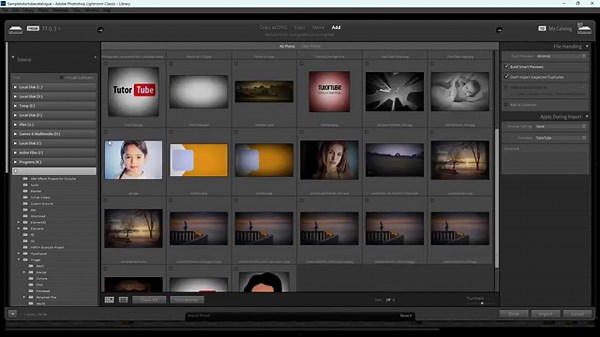 Adobe Photoshop Lightroom Classic - Lesson 6 - Choosing Preview Mode during Import