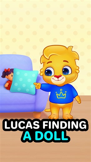 A cozy moment as Lucas looks everywhere for his doll 🪆💛 Toys 🧸 | T-shirts 👕 | Books 📚 Nursery Rhymes 🎶 | GIFs 🎞️ | More 💛 Find it all via the link in bio! #toddlerlife #playtime #familyfun #learningvideos #lucasandfriends | Lucas & Friends By RV AppStudios