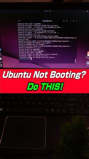 Ubuntu Not Booting Fix 💻✅ #windows11 #ubuntu #dualboot #computer #youtubeshorts #shorts