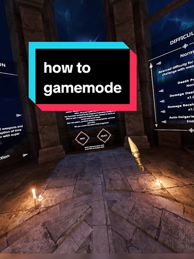 Replying to @japuszkovr how to gamemode in blade and sorcery and blade and sorcery nomad #bladeandsorcery #bladeandsorcerynomad #gaming #vr #quest3s