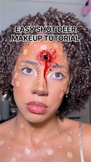 Easy shot deer makeup tutorial 🦌