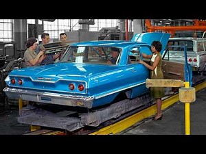 Inside the Chevrolet plant in its heyday (now long closed) – 1960s Chevrolet Impala Assembly line