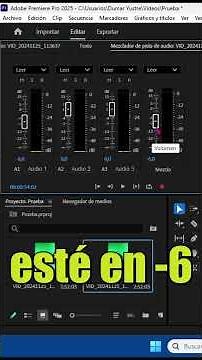 Learn how to use the audio meter in Premiere Pro 🔊 (correct levels of voice and music)