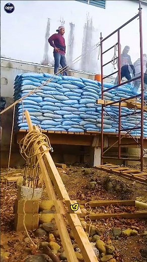 This House Foundation Uses Only Weight – No Hammer Needed!