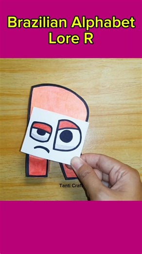 Brazilian Alphabet Lore R | DIY Paper Craft #shorts #brazilianalphabetlorer