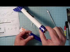 Estes "Athena" model rocket assembly