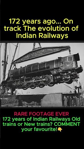 172 Years Ago… The Evolution of Indian Railways 🚂🇮🇳 | You Won’t Believe How It Started! #shorts