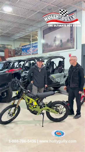 Congratulations, Nathan! 🎉 Enjoy your brand new Surron Light Bee X, perfect ride for endless adventures on and off the trails. Welcome to the Hully Gully family, where the fun never stops! 📍 Visit us at https://www.hullygully.com/contactus 📞 (519) 685-8045 #SurronLightBeeX #ElectricDirtBike #HullyGully #LondonOntario #RideElectric | Hully Gully