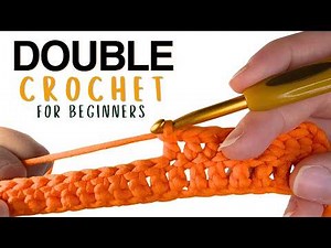 How to do a Double Crochet for Beginners | Beginner Crochet Tutorial 🧶