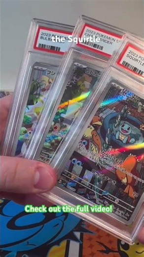 Bulbasaur charmander squirtle sequential! Got lucky, check out the whole video!