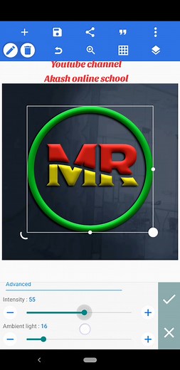 Graphics design tutorial video with Pixellab #Pixellab #graphicdesign #viralvideo #akashonlineschool #3dlogo #fyp #logo