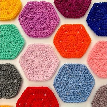 How to Crochet a Solid Hexagon : Step-by-Step Tutorial | Learn the Basics of Crochet!
