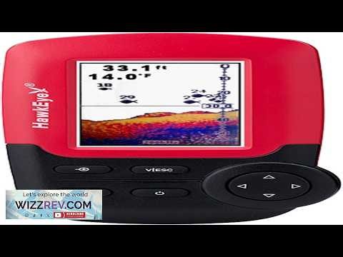 HawkEye Fishtrax 1C Fish Finder with HD Color Virtuview Display Black Red 2"