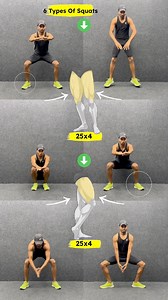 6 types of squats 💪 | Prem Kumar