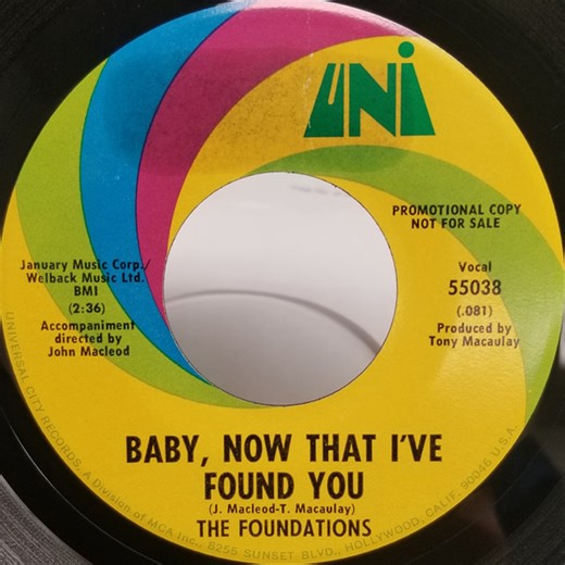The Foundations - Baby, Now That I've Found You / Come On Back To Me