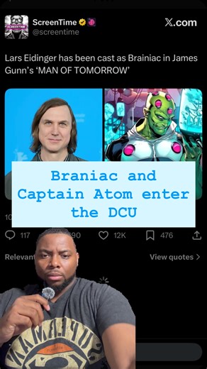 Simon Cotton Jr. on Instagram: "Brainiac in Man of Tomorrow and Captain Atom in Creature Commandos tells you exactly how big the DCU is about to get! #braniac #larseidinger #manoftomorrow #superman #lexluthor #creaturecommandos #captainatom #dcstudios #dcu"