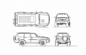 Nissan Patrol - Free CAD Drawings