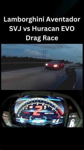 Lamborghini Aventador SVJ vs Huracan EVO #automobile #fast #sportscar #lamborghinihuracan #cars
