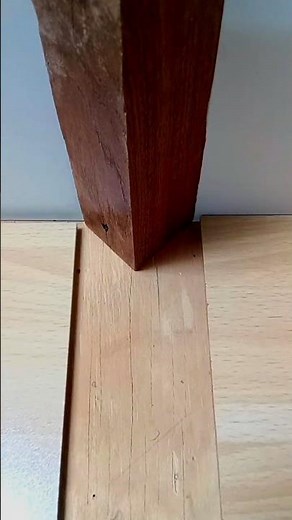 How to Cut Flooring Perfectly Around a Beam or Wall No Gaps #woodwork #tips #tricks #howto #shorts