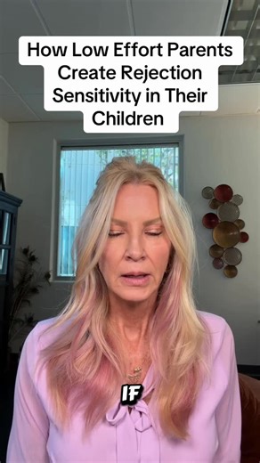 Dr. Sherrie Campbell on Instagram: "Low effort parents create rejection sensitivity in their children by making love unpredictable. Warm one moment, distant the next, they leave the child constantly scanning for signs of disappointment or disapproval. The child learns that connection can disappear without warning and begins to interpret even neutral cues as rejection. Growing up this way wires the nervous system for hypervigilance, self blame, and the belief that they must earn every bit of affe