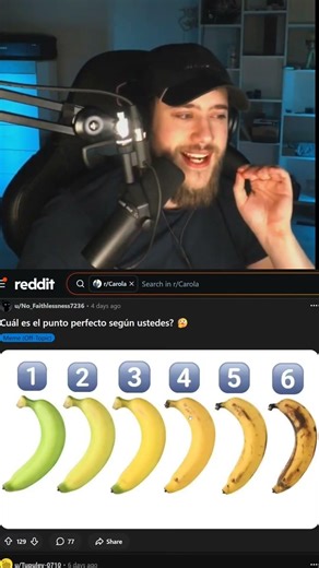 El punto exacto del plátano 🍌 #twitch #carola