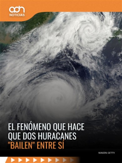 El efecto Fujiwhara ocurre cuando dos ciclones tropicales se acercan lo suficiente y comienzan a girar uno alrededor del otro. Dependiendo de su tamaño, pueden fusionarse, separarse con nuevas trayectorias o cambiar de rumbo de forma impredecible, complicando su pronóstico. #centraldehuracanes #huracan #efectofujiwhara #adnnoticias