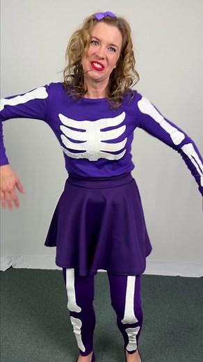 2.1K views · 87 reactions | Spooky, scary (colourful!) skeletons ❤️ | Bounce Patrol | Facebook