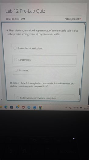 Lab 12 Pre-Lab Quiz  Total points: --/10 Attempts left: 1  The ... | Filo