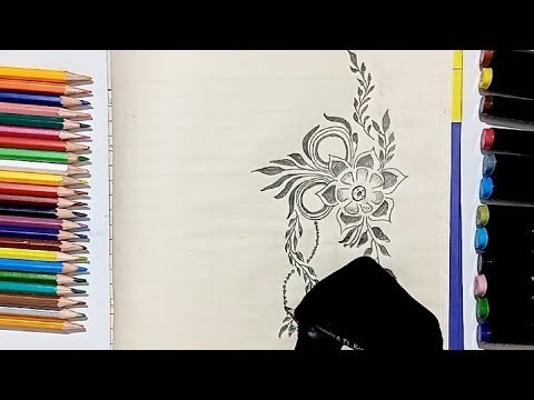 Beautiful Mehndi Design Drawing | Easy & Simple Mehndi Sketch#video