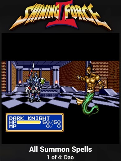 All the summon spells in Shining Force 2 (Genesis/Mega Drive) #ShiningForce2 #RetroGaming #JRPG #SegaGenesis #ClassicGames #GameNostalgia #SummonMagic