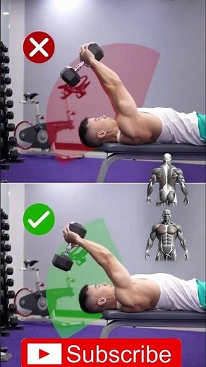 Master the Dumbbell Pullover – Correct Form for Chest & Back Gains!#Chest and back pullover