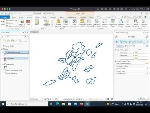 arcGISPro union intersect