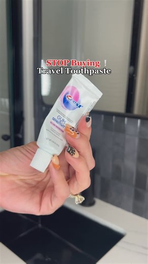Travel Reimagined | Full-Time RV Life on Instagram: "Stop Wasting Money on Travel-Size Toothpaste! Try This Easy Travel Hack! 🧳✨ Say goodbye to buying mini toothpaste bottles for every trip! Here’s a budget-friendly, sustainable travel hack to make your own: 1️⃣ Grab a full large toothpaste tube and an empty small tube. 2️⃣ Press the tops tightly together and squeeze from the large tube, filling up the smaller one. 🪥 3️⃣ Done! You’ve now got a reusable toothpaste container perfect for any adve