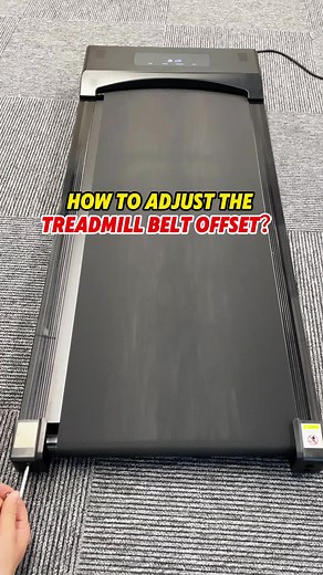 How to adjust the treadmill belt offset?#gymtok #treadmill | Treadmill