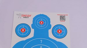 Gunner Gear 12 x 18 Inch Shooting Targets - Paper Silhouette Targets for Handgun, BB Gun, Airsoft - Indoor/Outdoor Range