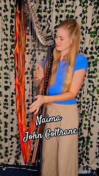 Smooth jazz vibes on harp ✨️ Can you count all the lever changes?🤯 #jazz #johncoltrane #harp #smooth