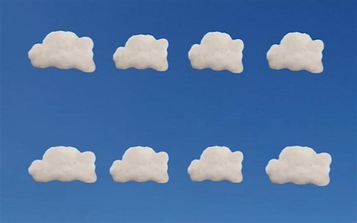 【天线宝宝英文原版】八朵云彩