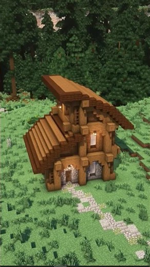 How to Build a Spruce Rustic House in Minecraft!!!!