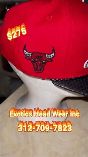 #chicago bulls For your personalized python strapback call/ text 312-709-7823