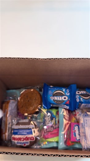 Packing Gabriel's Cool In Blue Ultimate Candy Box