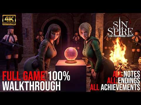 SIN SPIRE - Fullgame 100% Walkthrough + All Notes All Ending All Achievements (4k60)