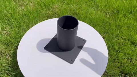 3 Inch Pier Mount Base,Heavy Duty Pier Mount Adapter for 3" Post Light Fixtures, Mounting Hardware Included