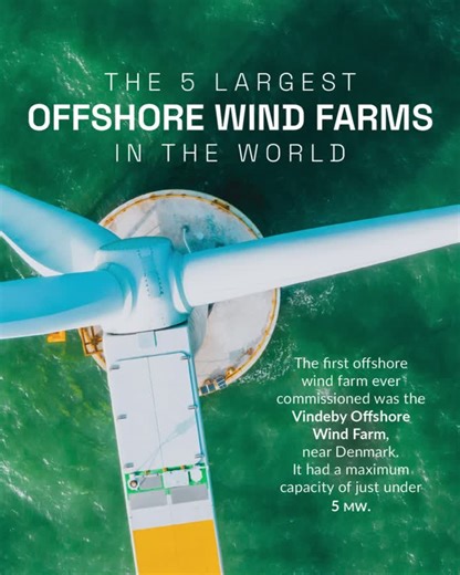 World’s 5 largest offshore wind farms