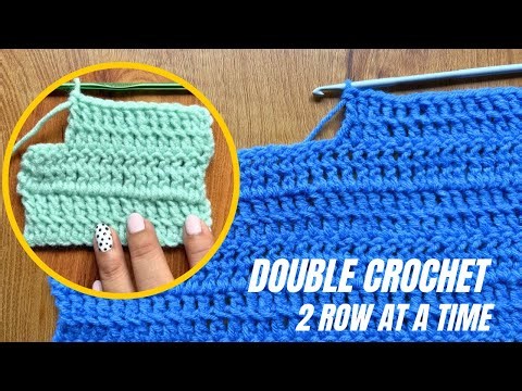How to DC Two Rows at Once 🧶 | Faster Crochet Technique | Method 1 For Beginners